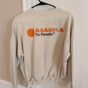 Adanola ‘Le Paradis’ Sweatshirt with Orange Logo